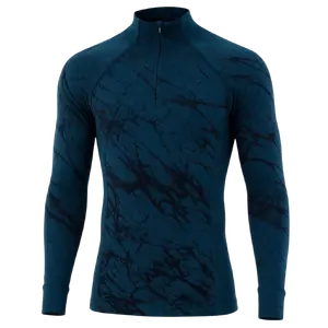 Odlo Performance Warm BL Turtle Neck Thermoshirt Lange Mouwen Blauw Heren
