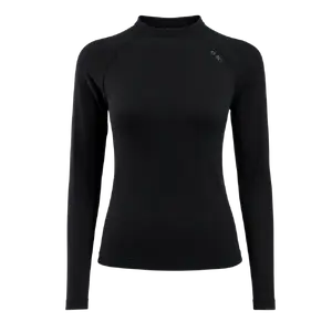 ODLO Performance Warm BL Crew Thermoshirt Lange Mouwen Zwart Dames