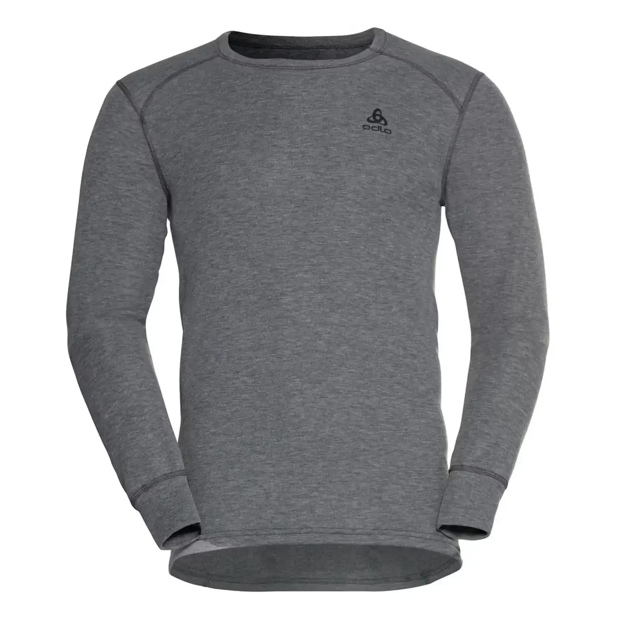 ODLO Performance Warm BL Crew Thermoshirt Lange Mouwen Grijs Melange Heren
