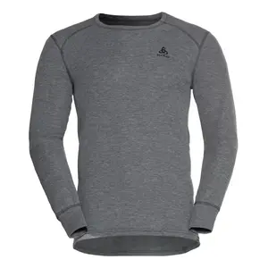 ODLO Performance Warm BL Crew Thermoshirt Lange Mouwen Grijs Melange Heren