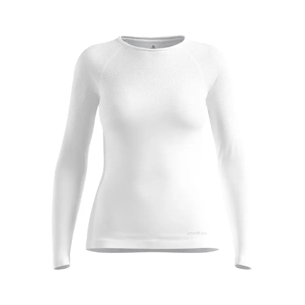 ODLO Performance Light BL Crew Thermoshirt Lange Mouwen Wit Dames