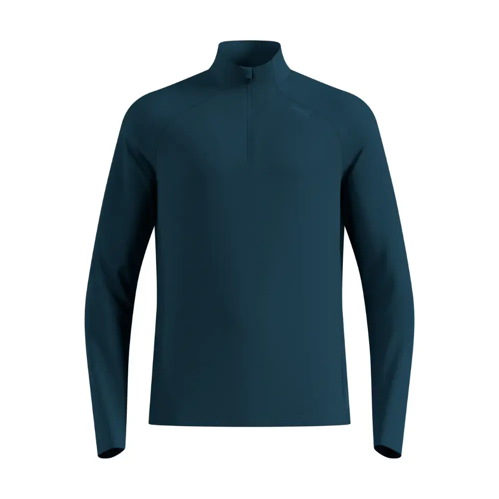 ODLO Ceramiwarm Midlayer Hardloopshirt Lange Mouwen Blauw Heren