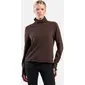 ODLO Essential Thermal Midlayer Hardloopshirt Lange Mouwen Bruin Dames — afbeelding 1