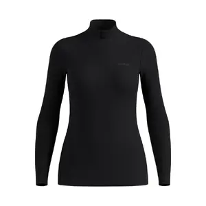ODLO Merino 260 BL Turtle Neck 1/2 Zip Thermoshirt Lange Mouwen Zwart Dames