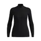 ODLO Merino 260 BL Turtle Neck 1/2 Zip Thermoshirt Lange Mouwen Zwart Dames — afbeelding 1