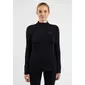 ODLO Merino 260 BL Turtle Neck 1/2 Zip Thermoshirt Lange Mouwen Zwart Dames — afbeelding 5