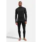 ODLO Merino 260 BL Turtle Neck 1/2 Zip Thermoshirt Lange Mouwen Zwart Heren — afbeelding 6