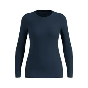 ODLO Merino 260 BL Crew Thermoshirt Lange Mouwen Donkergrijs Dames
