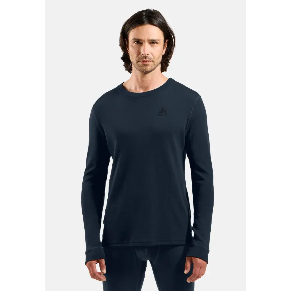 ODLO Merino 260 BL Crew Thermoshirt Lange Mouwen Donkergrijs Heren