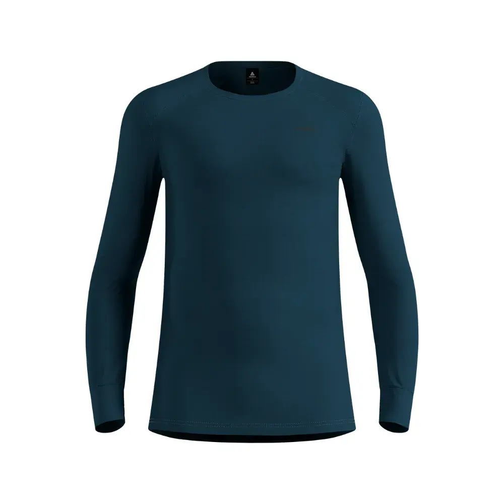 ODLO Active Warm Eco Crew Neck Thermoshirt Lange Mouwen Blauw Heren