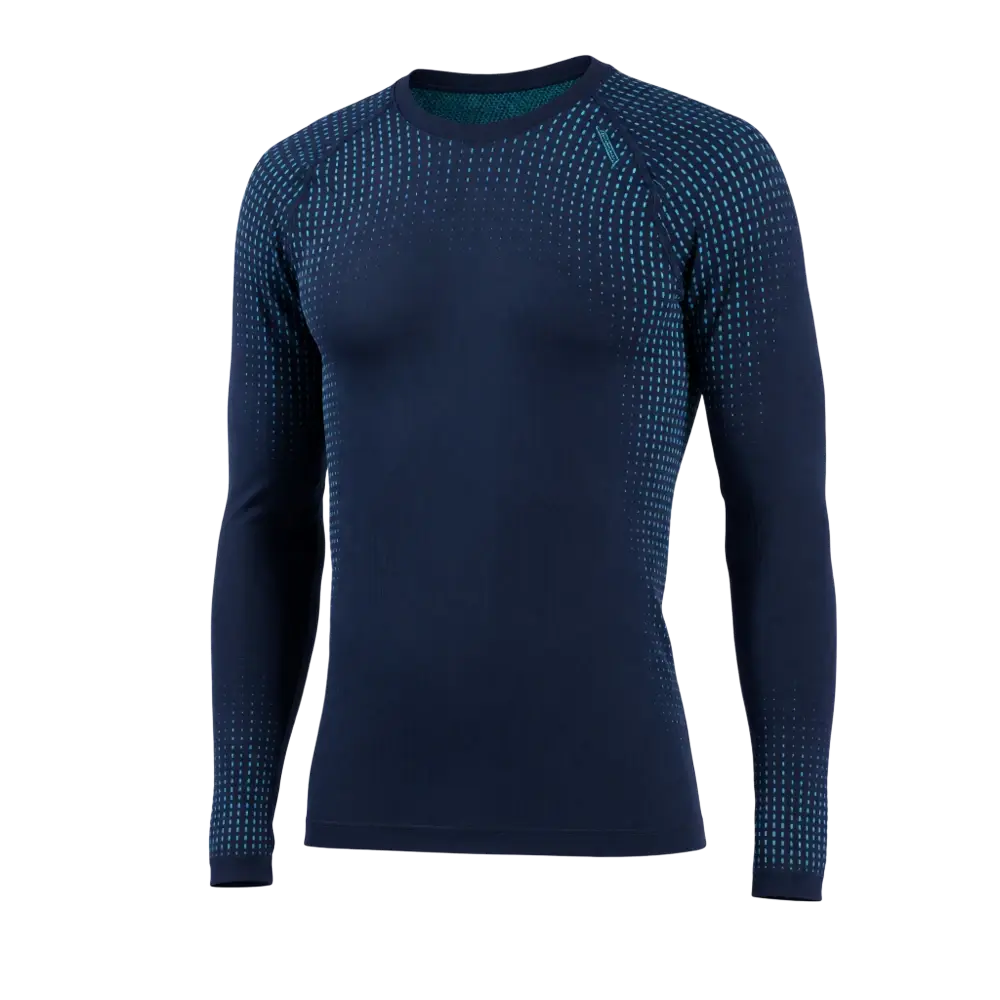 ODLO Performance Warm BL Crew Thermoshirt Lange Mouwen Donkergrijs Heren