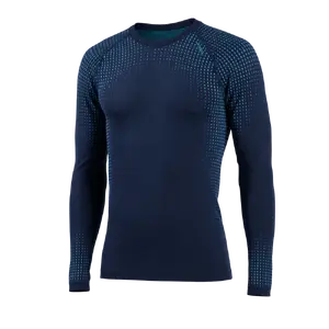 ODLO Performance Warm BL Crew Thermoshirt Lange Mouwen Donkergrijs Heren