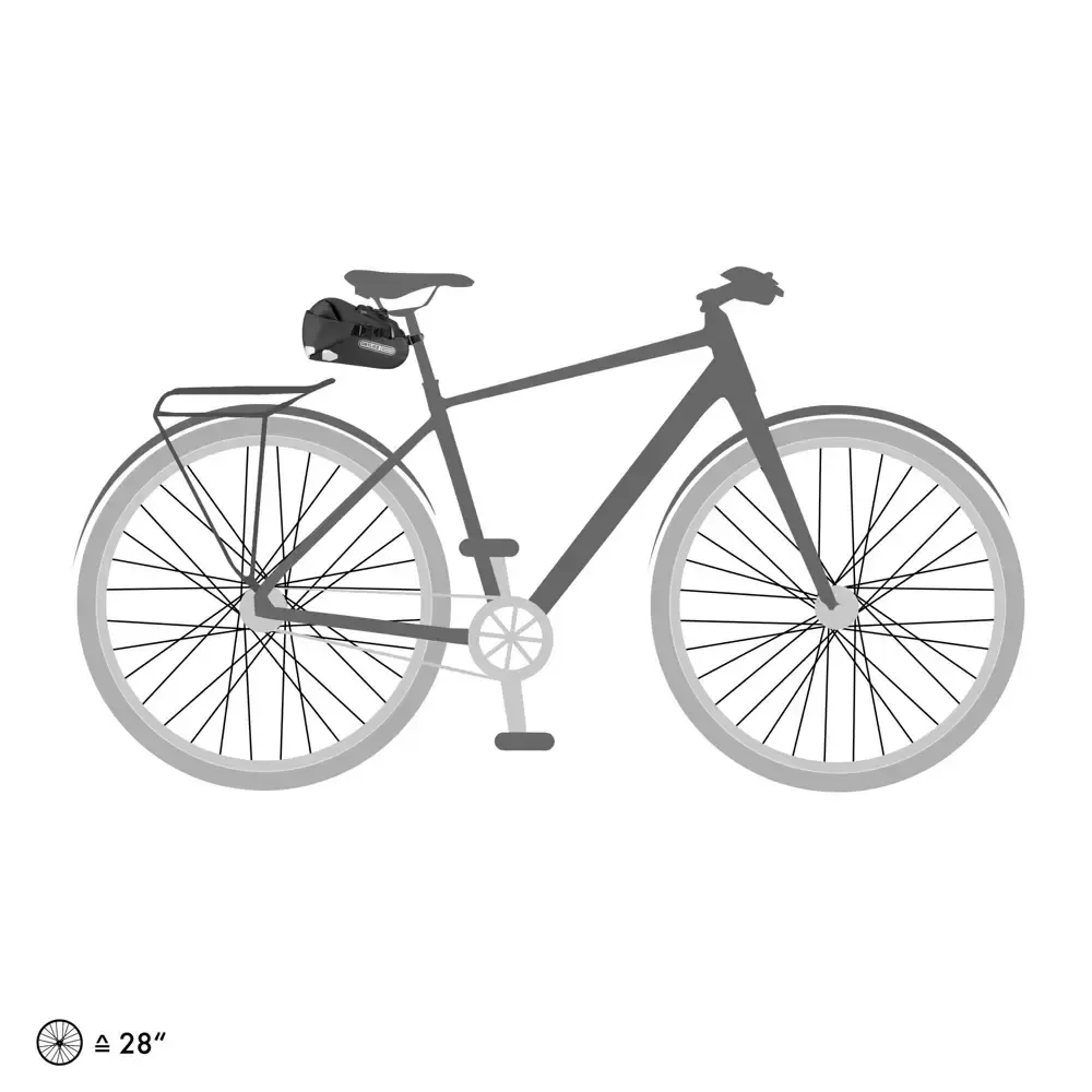 ORTLIEB Saddle-Bag 1.6L Zadeltas Mat Zwart