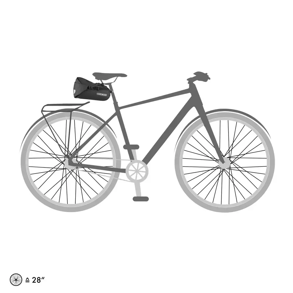 ORTLIEB Saddle-Bag 4.1L Zadeltas Mat Zwart