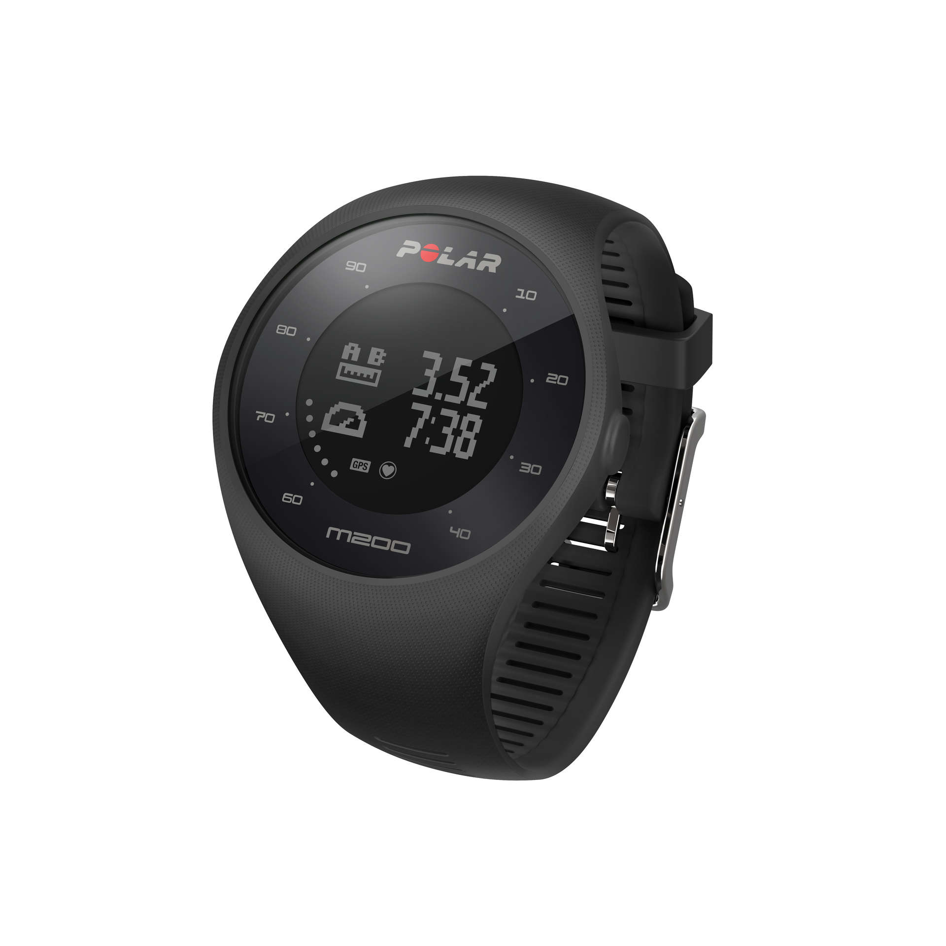 Polar M200 Sporthorloge met GPS Zwart