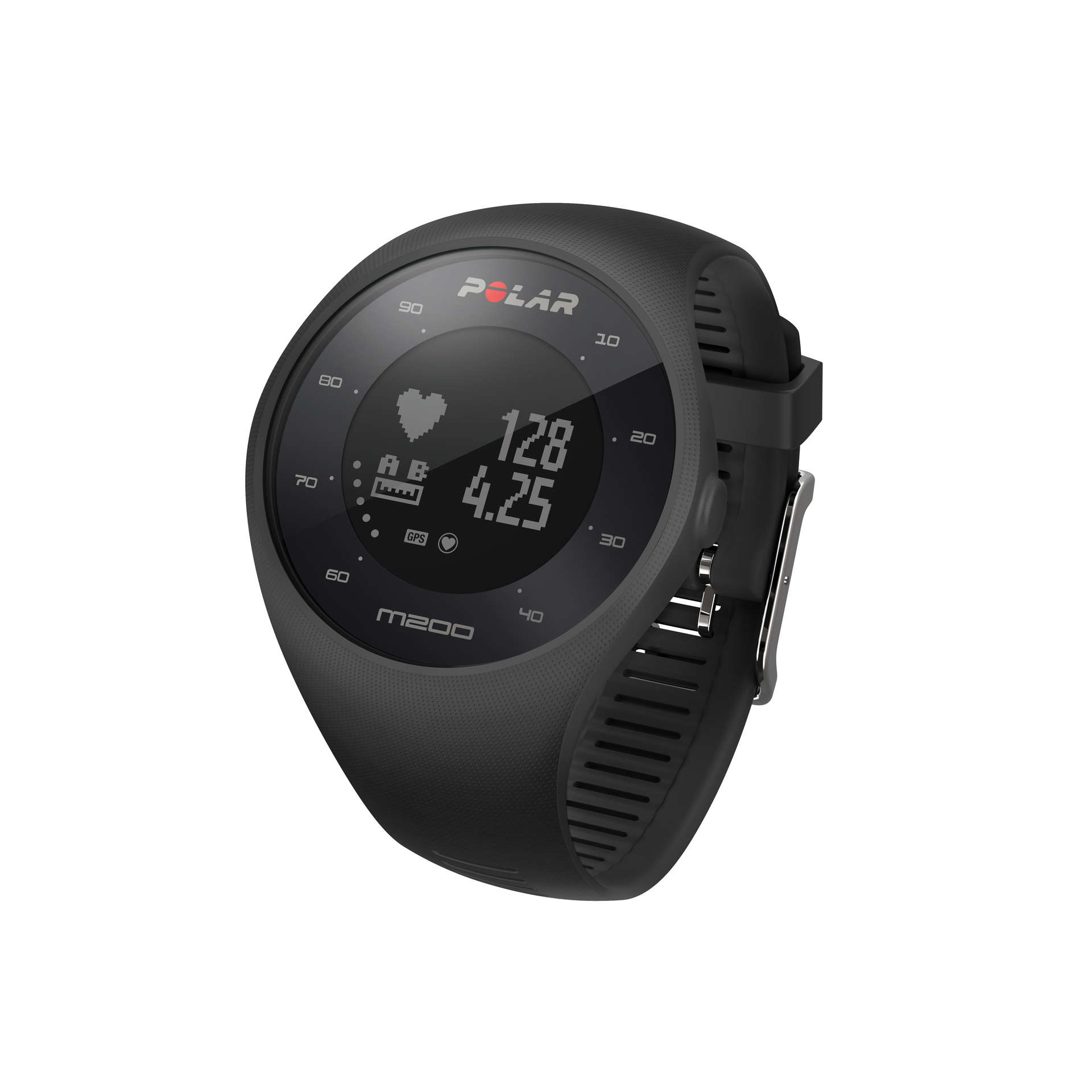 Polar M200 Sporthorloge met GPS Zwart