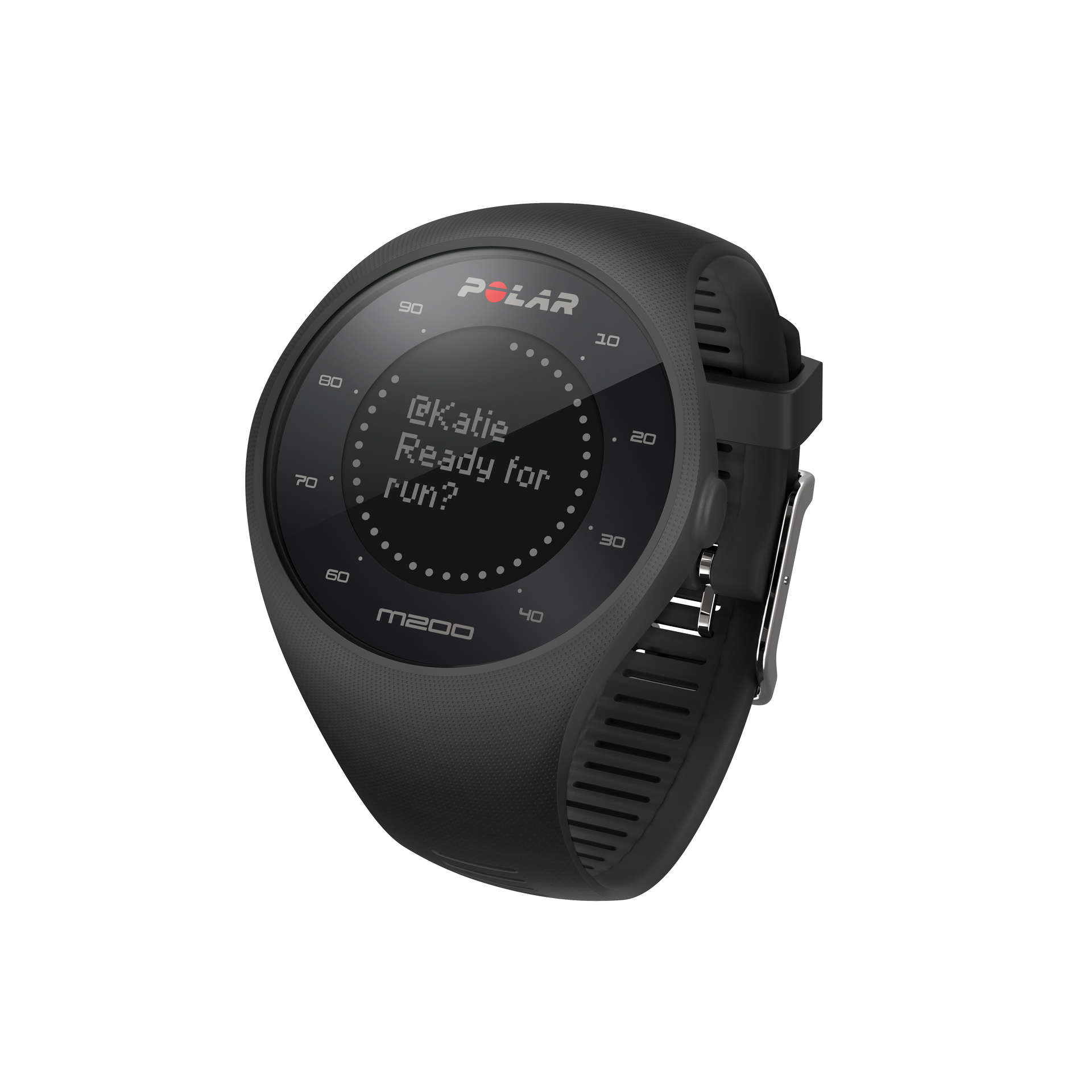 Polar M200 Sporthorloge met GPS Zwart