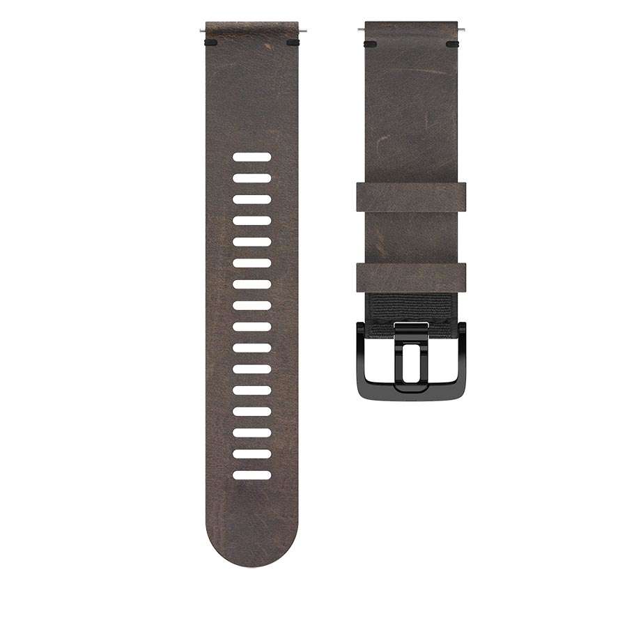 Polar Grit X Sporthorloge Polsband Leer Bruin M/L