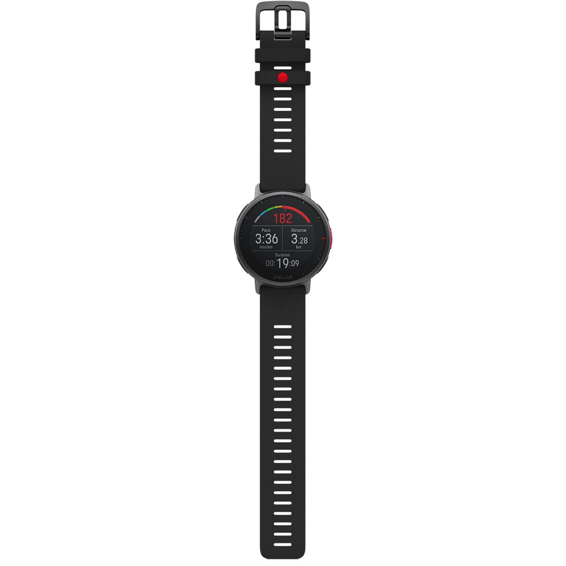 Polar Vantage V2 Sporthorloge Zwart/Rood Shift M/L