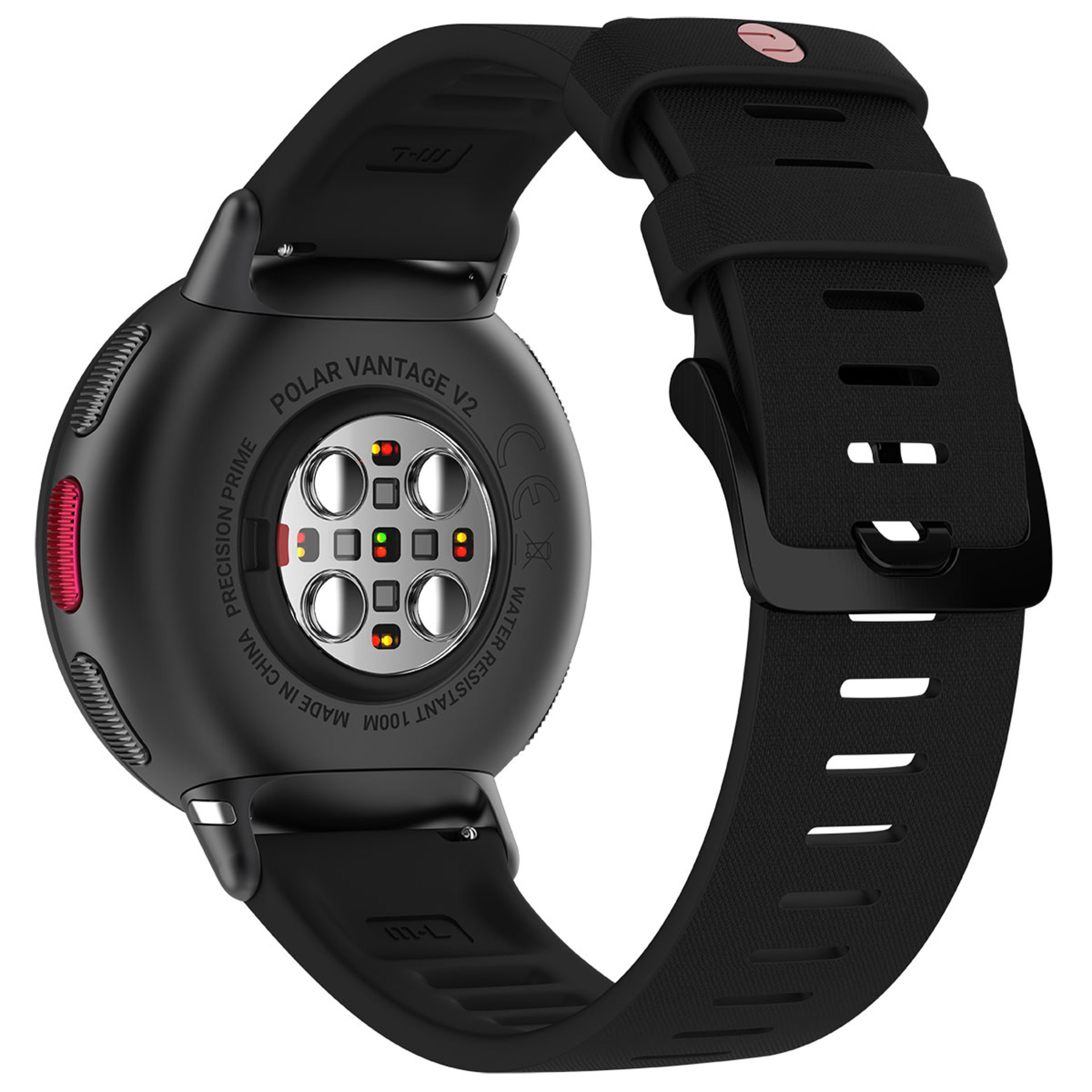 Polar Vantage V2 Sporthorloge Zwart/Rood Shift M/L