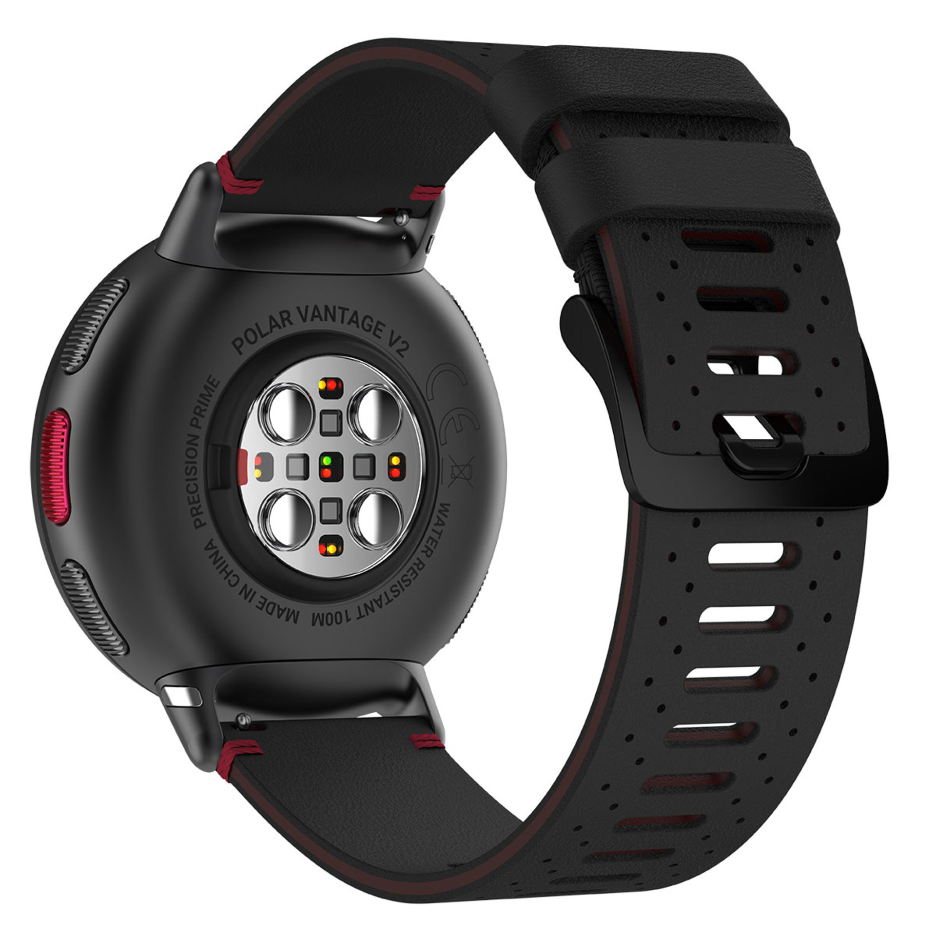 Polar Vantage V2 Sporthorloge Zwart/Rood Shift M/L