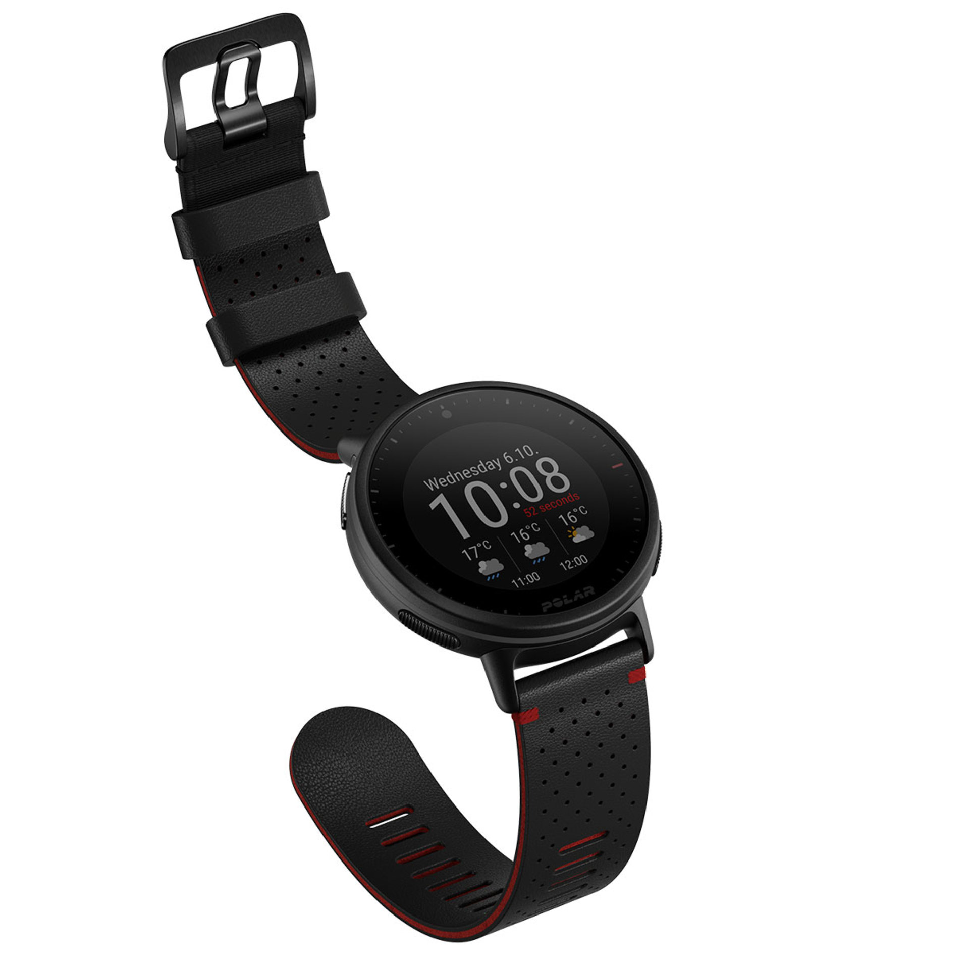 Polar Vantage V2 Sporthorloge Zwart/Rood Shift M/L