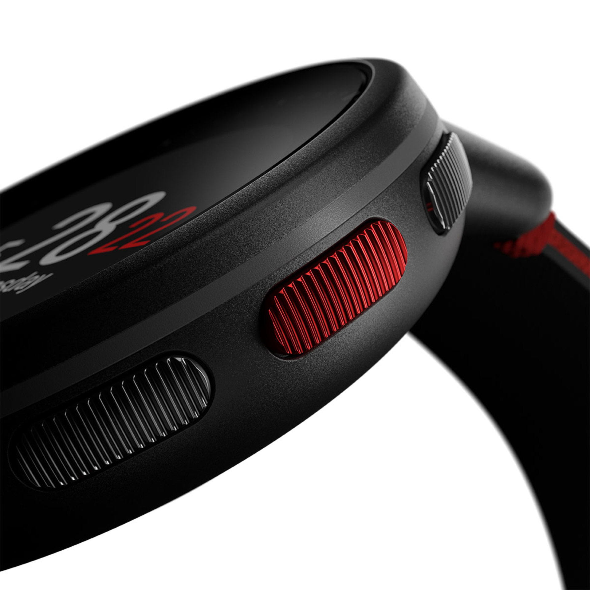 Polar Vantage V2 Sporthorloge Zwart/Rood Shift M/L