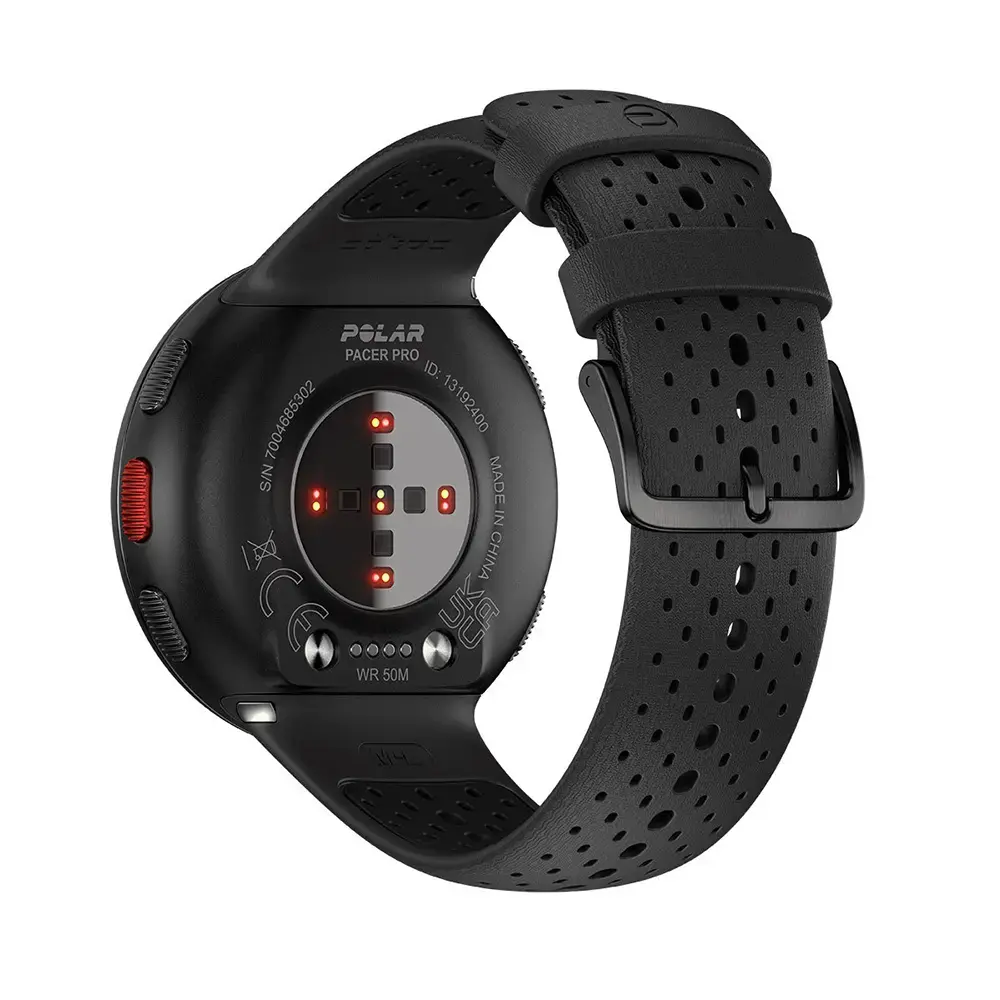 Polar Pacer Pro Sporthorloge Grijs/Zwart S-L