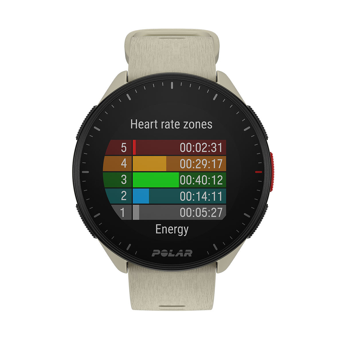 Polar Pacer Sporthorloge Wit S-L