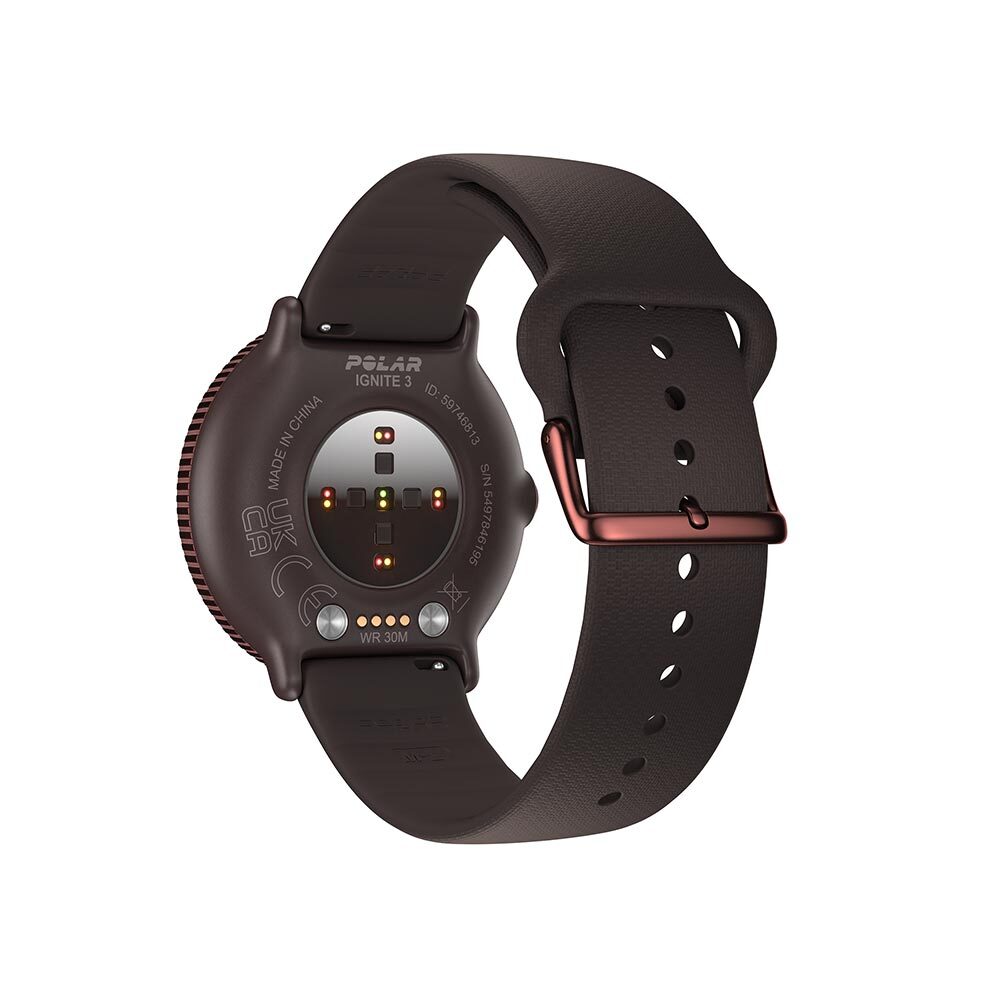 Polar Ignite 3 Sporthorloge Bruin/Koper S-L