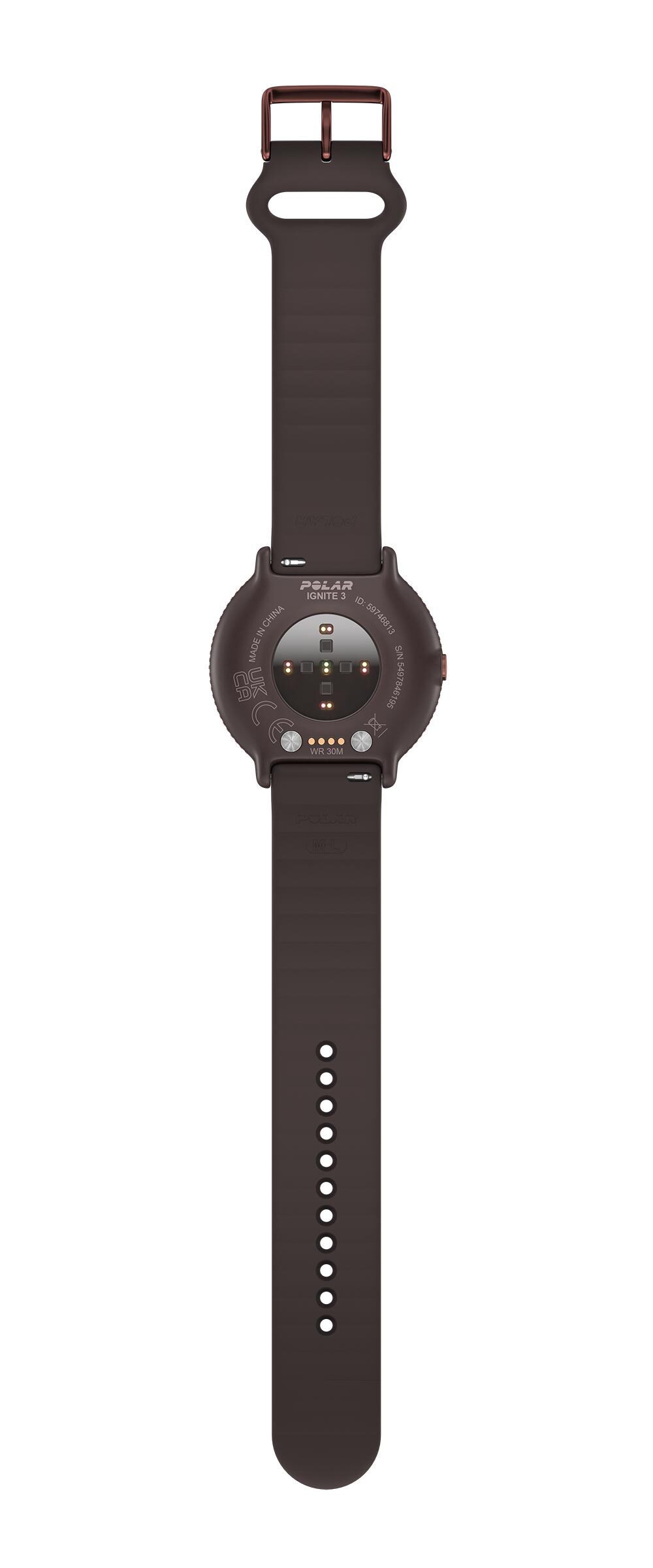 Polar Ignite 3 Sporthorloge Bruin/Koper S-L