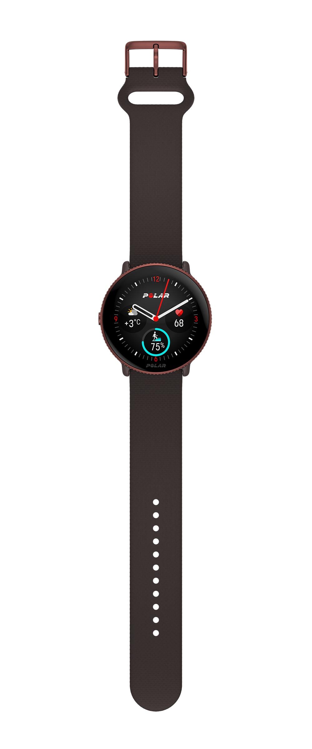 Polar Ignite 3 Sporthorloge Bruin/Koper S-L