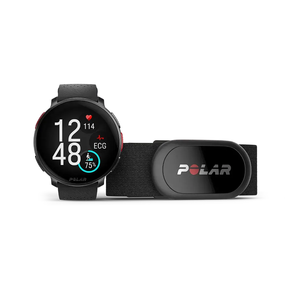 Polar Vantage V3 HR Sporthorloge Zwart/Zwart S-L