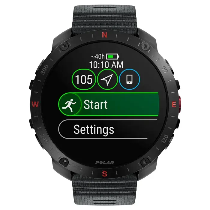Polar Grit X2 Pro Sporthorloge Zwart H&L