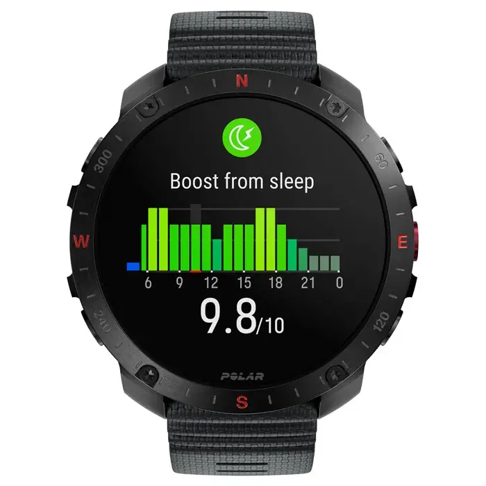 Polar Grit X2 Pro Sporthorloge Zwart H&L