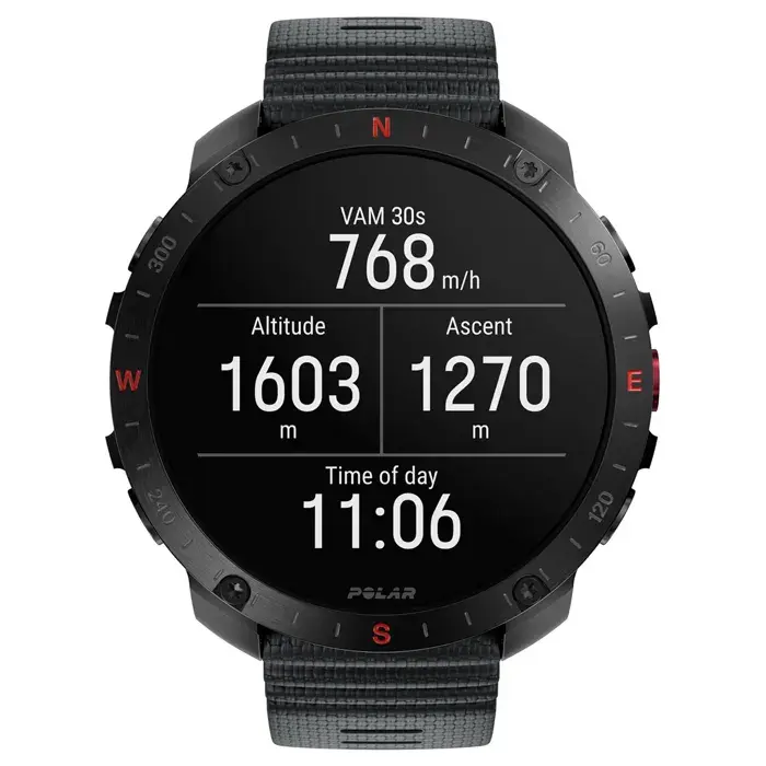 Polar Grit X2 Pro Sporthorloge Zwart H&L