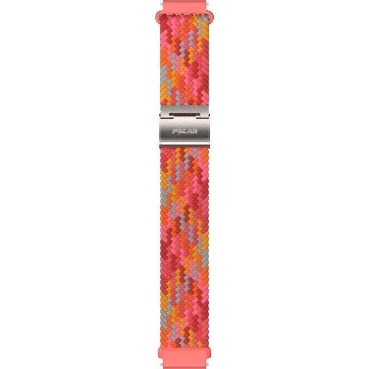 Polar Polsband Ignite/Unite/Pacer 20mm Gevlochten Rood S-L