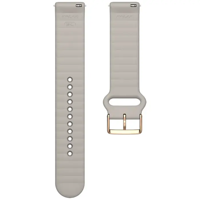 Polar Polsband Ignite/Unite/Pacer 20mm Siliconen Grijs S-L T