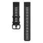 Polar Polsband Grit/Vantage 22mm Siliconen/Zwart S-L