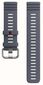 Polar Polsband Grit/Vantage 22mm Siliconen/Grijs S-L
