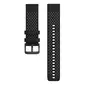 Polar Polsband Grit/Vantage 22mm Siliconen Zwart/Grijs S-L