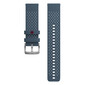 Polar Polsband Grit/Vantage 22mm Siliconen Blauw/Grijs S-L