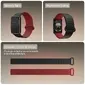 POLAR Polsband Loop GEN2 Siliconen Zwart/Donkerrood S-M — afbeelding 5
