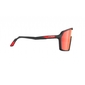 Rudy Project Spinshield Multilaser Red Sport Zonnebril Mat Zwart