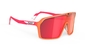 Rudy Project Spinshield Multilaser Red Sport Zonnebril Mat Oranje/Roze