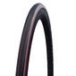 Schwalbe Lugano II K-Guard Racefiets Band Zwart/Rood 700x25C