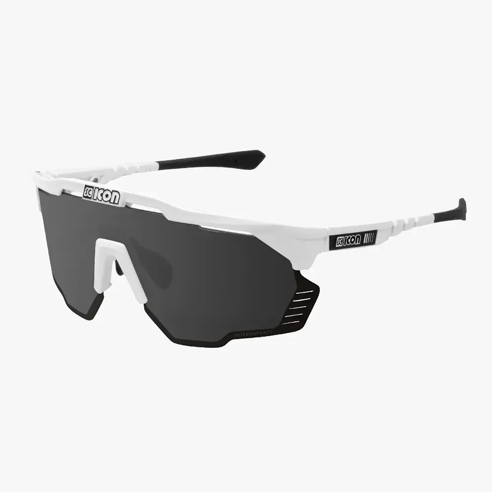 SCICON Aeroshade Kunken Sport Zonnebril Wit SCNPP Multimirror Silver Lens