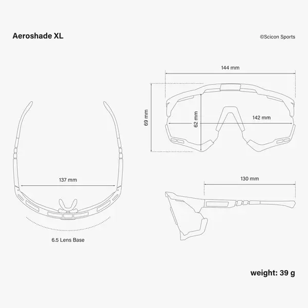 Scicon Aeroshade XL SCNPP Sport Zonnebril Wit Photocromic Silver Lens