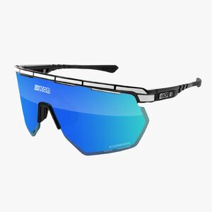 Scicon Aerowing Sport Zonnebril Zwart/Wit met SCNPP Multimirror Blue Lens