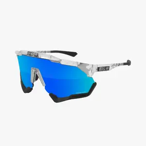 Scicon Aeroshade XL SCNPP Sport Zonnebril Transparant Multimirror Blue Lens